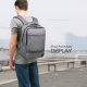 Double shoulder computer bag  USB charging backpack  burglarproof multifunctional shoulder bag  business man short travel bag